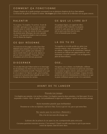 Guide pratique Oser ralentir